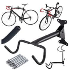 shumee Stenski nosilec za kolo, zložljiv kovinski nosilec, ABS prevleka, do 30 kg