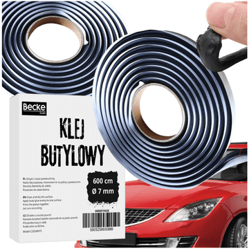 shumee Butilno lepilo za avtomobilske žaromete, komplet butilnih tesnil 6 m