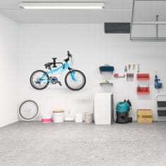 shumee Stenski nosilec za kolo, zložljiv kovinski nosilec, ABS prevleka, do 30 kg