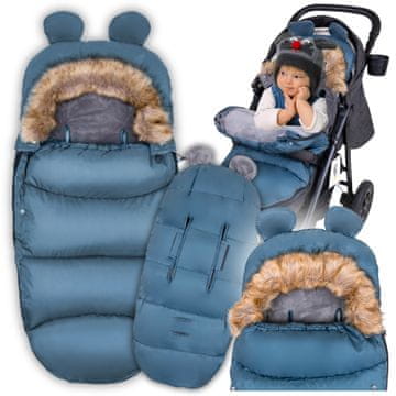 shumee SPALNA VREČA ZA OTROŠKI VOZIČEK, GONDOLO, TOBOGAN, TOPLA ZIMSKO KRZNENA SPALNA VREČA