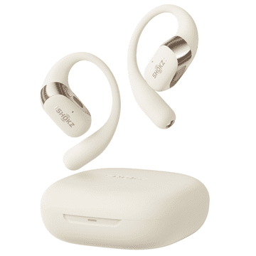 SHOKZ OpenFit 2, bež, brezžične slušalke