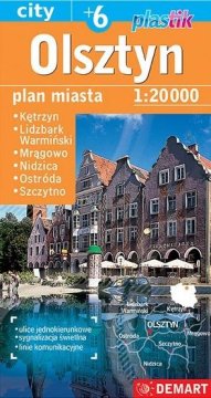 shumee Zemljevid mesta Olsztyn +6 1:20 000 w.2023