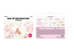 shumee PartyDeco komplet okraskov za 1. rojstni dan ZLAT