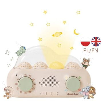 shumee Glasbeni projektor CloudBox s pravljicami v poljsko-angleški različici