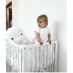 shumee Prešita zaščita za posteljo Effiki siva s pikami, Małgosia Socha