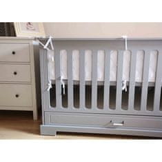 shumee Prešita zaščita za posteljo Effiki siva s pikami, Małgosia Socha