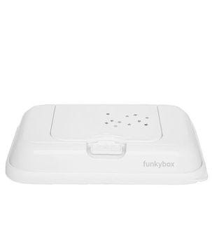 shumee Funkybox priročna posoda za vlažne robčke bele zvezdice