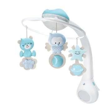 shumee Elektronski vrtiljak B-Kids s projektorjem in svetilko 3 v 1 moder