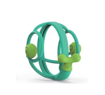 shumee Mombella Deluxe modro grizalo z ropotuljico v obliki polža