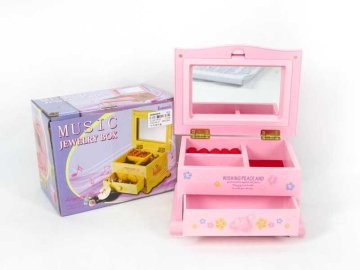 shumee Roza škatla za nakit Glasbena škatla