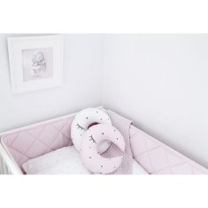 shumee Effiki prešita zaščita za posteljo za celo posteljo 60x120 roza