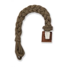 shumee Živjo, mali mali - Green Hunter Cotton Braided Cotton Pacifier Holder