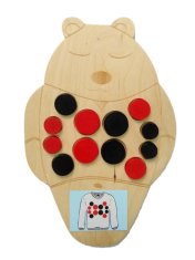 shumee Lesena sestavljanka Buu Boris - Medvedek v puloverju - AKCIJA