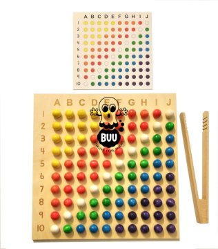 shumee Izobraževalna igrača Buu iz lesene žoge