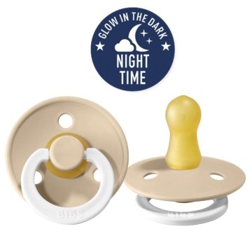 shumee Slinčki Vanilla Glow In Dark M Pomirjujoča duda iz gume Hevea