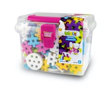 shumee Meli Basic Constructor Pink potovalna škatla 250 kosov