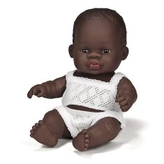 shumee Miniland Baby African Boy punčka 21 cm