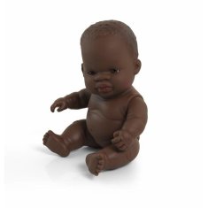 shumee Miniland Baby African Boy punčka 21 cm