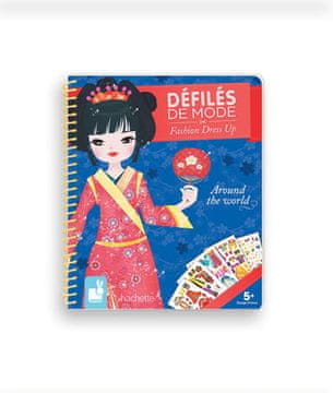 shumee Janod zvezek z nalepkami in pobarvankami Modna revija okoli sveta