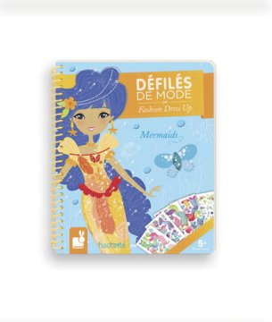 shumee Janod zvezek z nalepkami in pobarvankami Modna revija morskih deklic