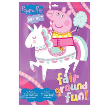 shumee Diakakis Peppa Pig Pobarvanka z nalepkami + flomastri