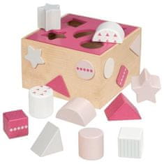 shumee Goki leseni bloki z razvrščevalnikom roza