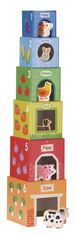 shumee Piramida z lesenimi figuricami Farm Friends, Lelin