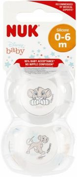 shumee NUK Silikonska duda 0-6m Disney Kralj levov 2 kosa