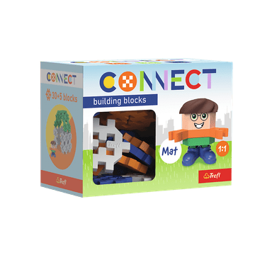 shumee CONNECT BLOCKS Pocket 30 Boy komplet s figuro MAT