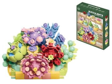 shumee Cvetlični bloki - sukulente v lončku 767 kosov