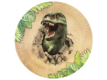 shumee Papirnati krožniki z dinozavrom - 23 cm, 6 kosov - Grafix