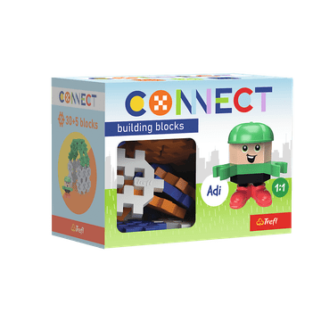 shumee CONNECT BLOCKS Pocket 30 Boy komplet s figuro ADI