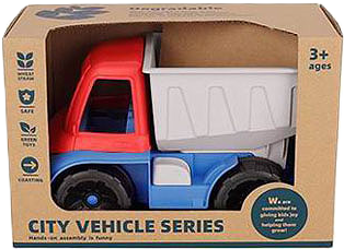 shumee Bioplastični kiper 25 cm rdeč in moder