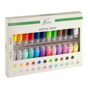 shumee Komplet akrilnih barv Grafix v paketu 24 kosov