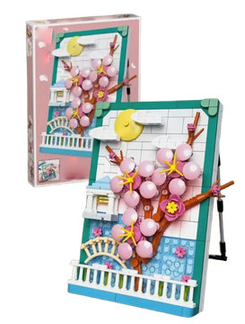 shumee Cvetlični bloki v okvirju - Sakura Cherry Blossom 441 kosov