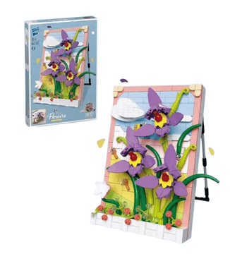 shumee Cvetlični bloki v okvirju - Orhideja cvet 473 kosov