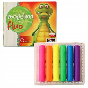 shumee MODELIRSKA GLINA 6 BARV FLUORESCENTNA 1426 A'5