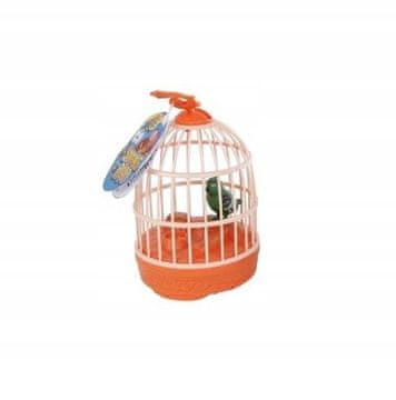 shumee ŽVIŽGAJOČA PTICA V KLETKI 15 CM 4 VRSTE 4488