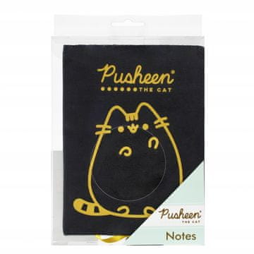 St.Majewski PLIŠASTI ZVEZEK A5 96 listov. PUSHEEN GOLD 3277