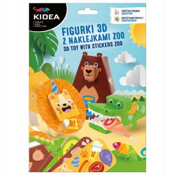 shumee 3D FIGURICE Z NALEPKAMI ŽIVALSKI VRT KIDEA 4536