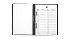 shumee PVC mapa za osebne spise A4 + ABCD vložek - črna