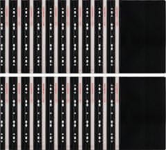 shumee PVC mapa za osebne spise A4 + ABCD vložek - črna