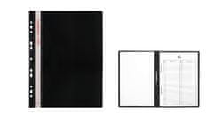 shumee PVC mapa za osebne spise A4 + ABCD vložek - črna