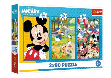 shumee 3x80 Mickey Mouse Team Puzzle 34887