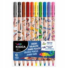 shumee JUMBO BARVICE TRIKOTNE VOZILA 10 BARV KIDEA 3485