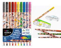 shumee JUMBO BARVICE TRIKOTNE VOZILA 10 BARV KIDEA 3485