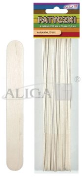 shumee PK-0029 palčke, brezbarvne, pakiranje po 25, 200 x 25 x 1,6 mm