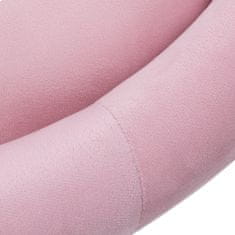 shumee 4Rico QS-BL12G vrtljiv fotelj žametno roza