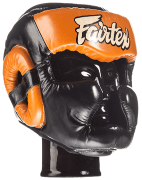 shumee Fairtex HG13 boksarska čelada za sparing črna/oranžna L