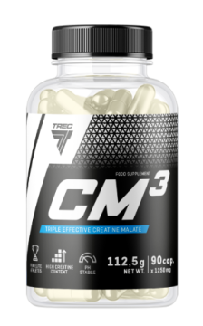 shumee Trec Cm3 180 kapsul - močan tri-kreatin malat 1250 mg